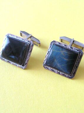 Vintage Taxco sterling silver cuff links